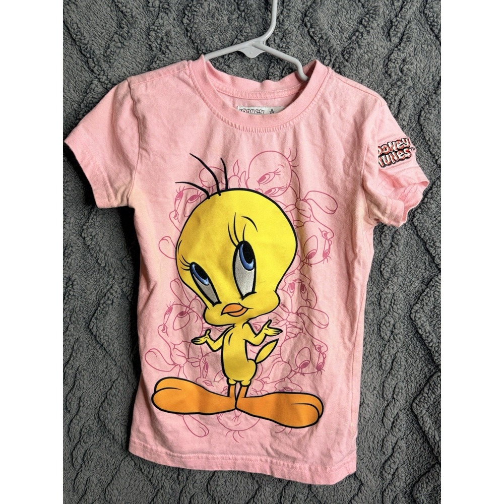 Looney Tunes Tweety Short Outfit S (8/9) Pink Yellow Orange